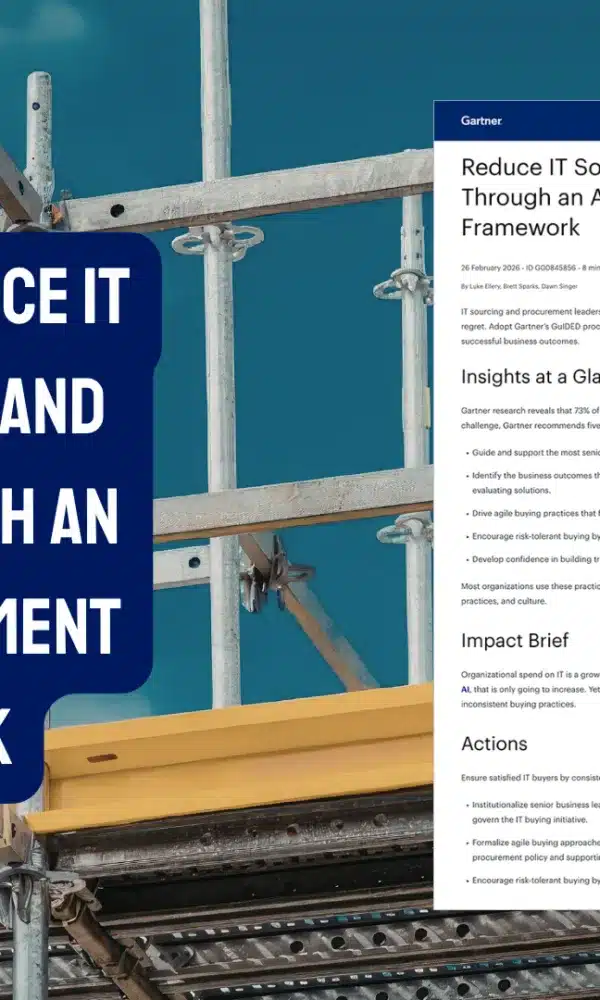 Gartner Flex Reprint Reduce IT Sourcing Risk and Regret Through an Agile Procurement Framework 600x1000